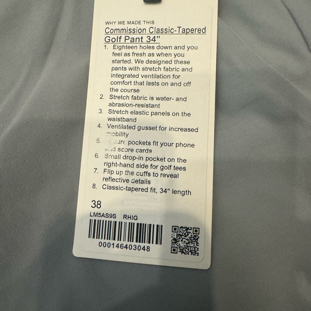 Men’s Gray Lululemon Golf Pants